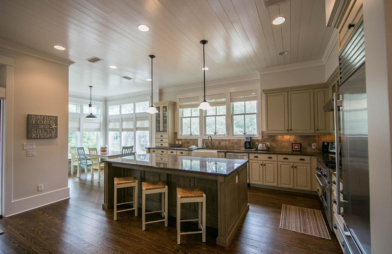 Rental kitchen at Dune Real Estate Company.