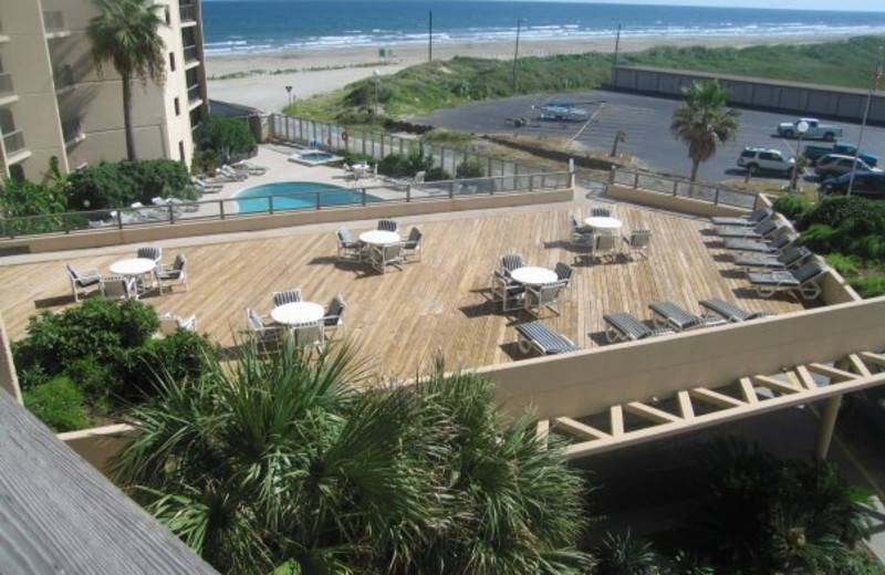 Sundeck at The Dunes Condominiums.