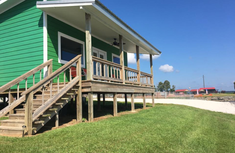 Cabin exterior at D'Arbonne Pointe.