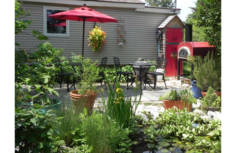 Patio at Sleeping Bear Bed & Breakfast.