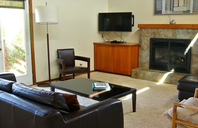 Rental living room at Irish Beach Rental Agency.