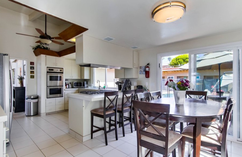 Rental kitchen at Cal Vacation Homes.