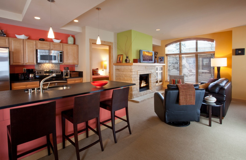 Guest room at Edelweiss Lodge and Spa.