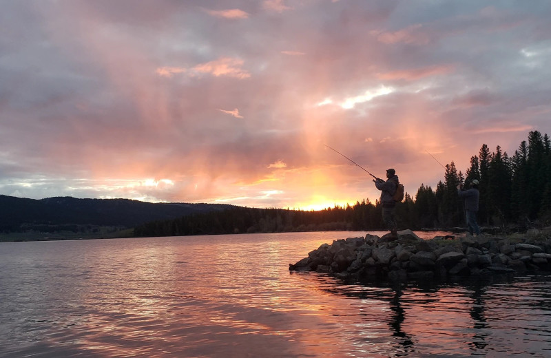 Fishing at  Jared's Wild Rose Ranch Resort.