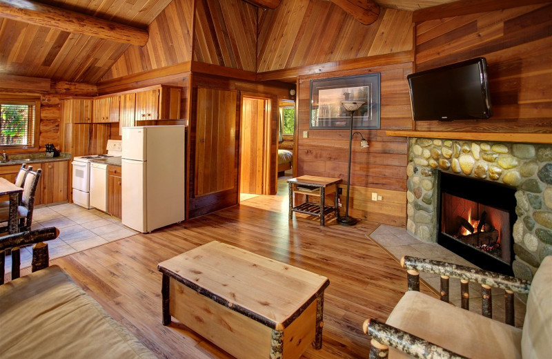 Guest room at Tigh-Na-Mara Resort.