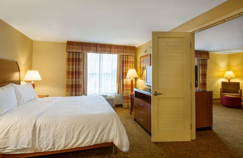 Guest room at Hilton Garden Inn Cleveland East/Mayfield Village.