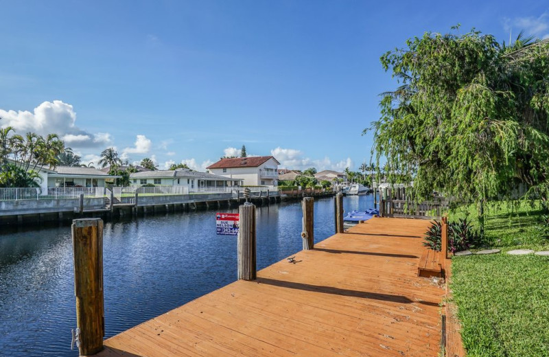 Rental dock at Walker Vacation Rentals.