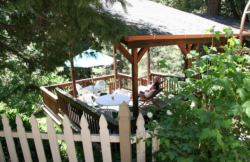 Patio at McCaffrey House Bed and Breakfast.