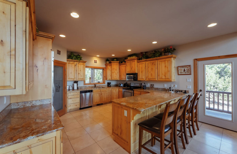 Rental kitchen at Zion Ponderosa Ranch Resort.