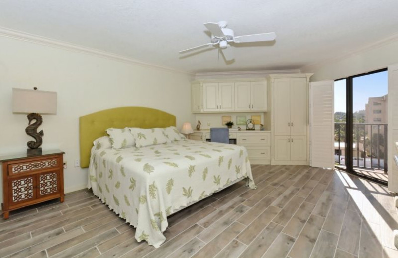 Rental bedroom at El Presidente Condos.