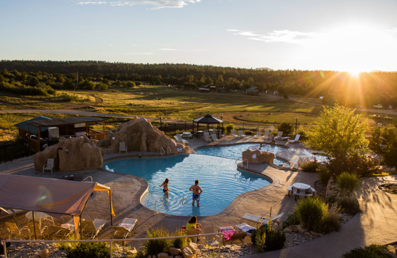 Outdoor pool at Zion Ponderosa Ranch.