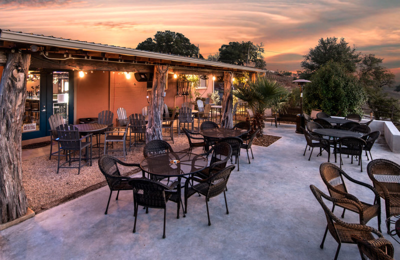 Patio at Barons Creekside.