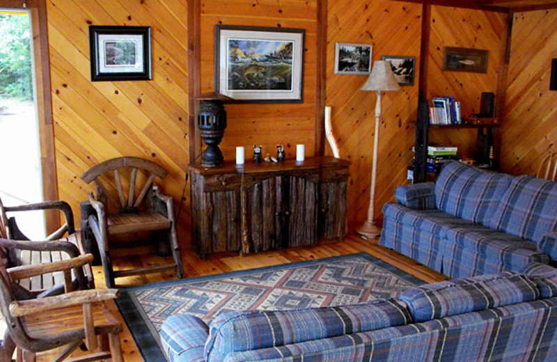 Cabin Interior at Garden Island Lodge