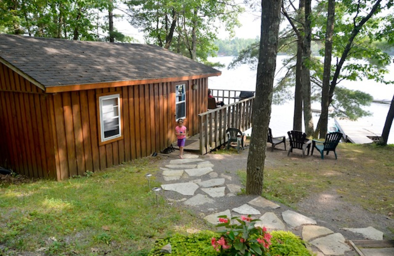 Cabin Accommodations with View of the Lake at Blue Mountain Lodge in the Kawarthas