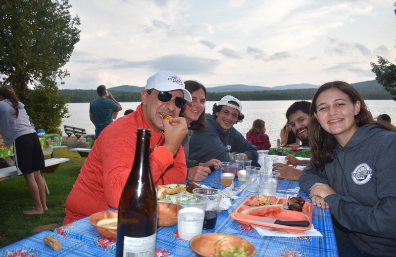 Dining at Quimby Country Lodge & Cottages.