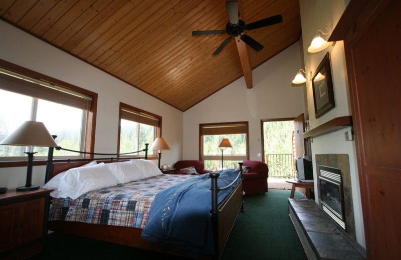 Guest room at Bear Creek Lodge.