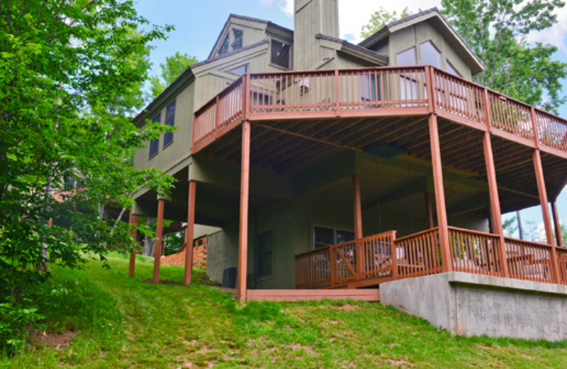 Cabin exterior at Black Bear Resort Rentals.