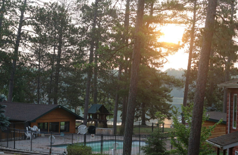 Outdoor pool at Eagle Bay Lodge.