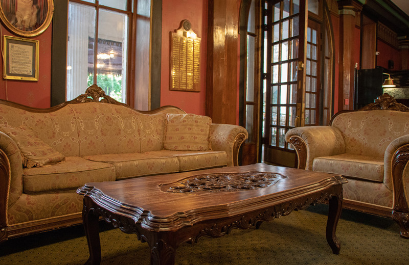 Guest living room at 1886 Crescent Hotel & Spa.