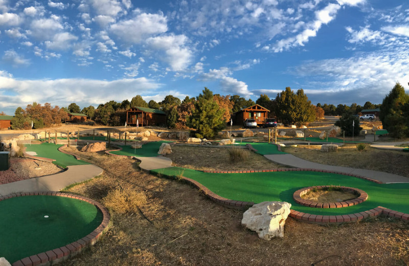 Mini golf at Zion Ponderosa Ranch Resort.