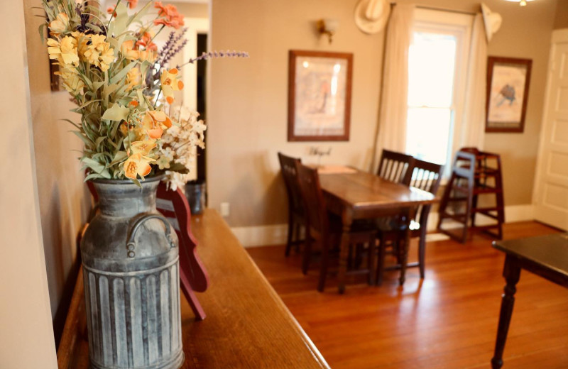 Dining at Prairie House Inn.