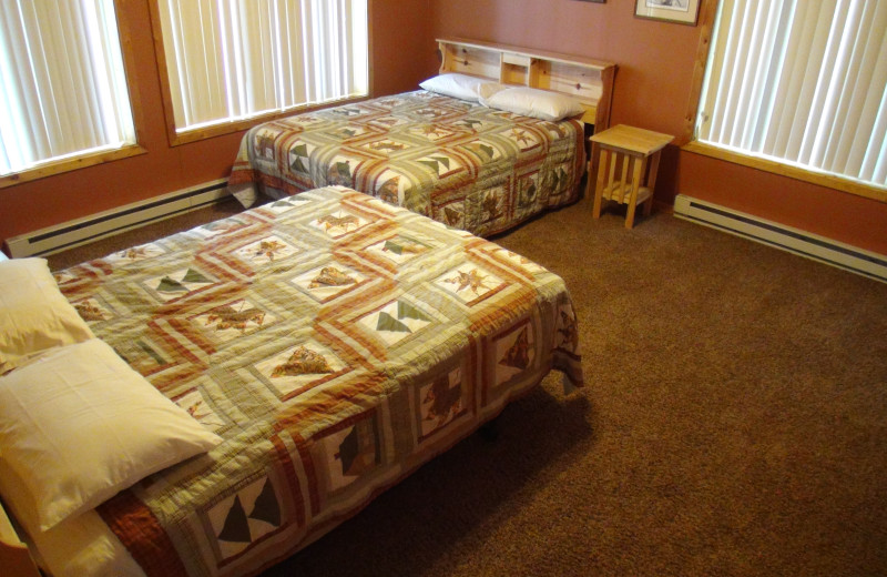 Guest bedroom at Moonlight Bay Resort.