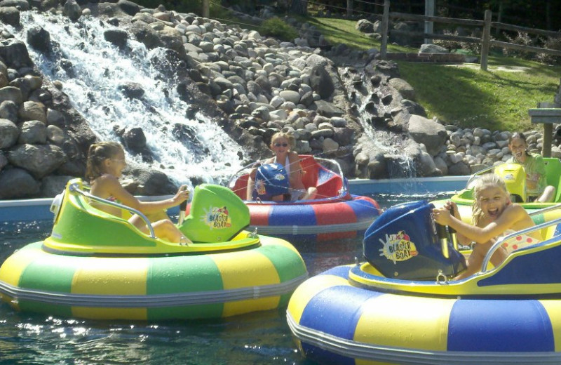 Bumper boats at Northwoods Lodge.