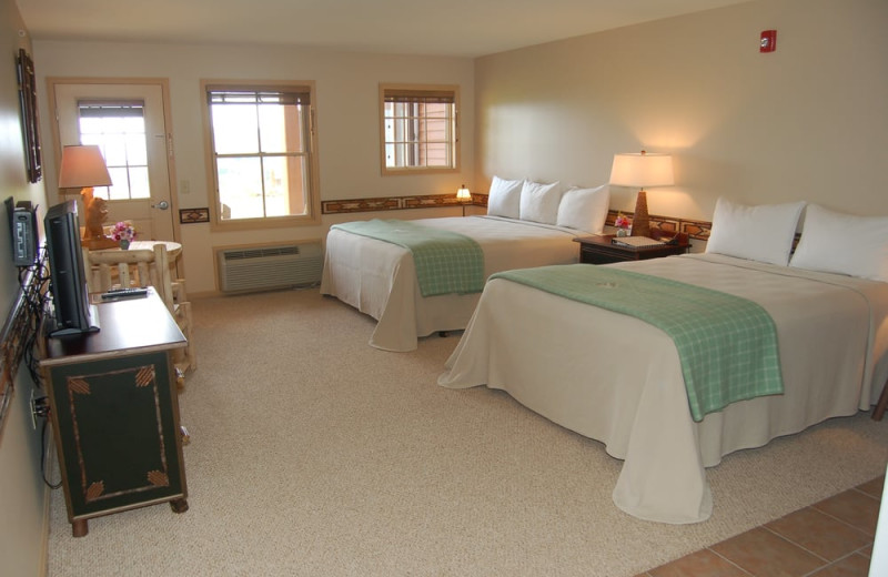 Guest room at August Lodge Cooperstown.