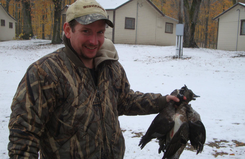 Duck hunting at Anchor Inn Resort.