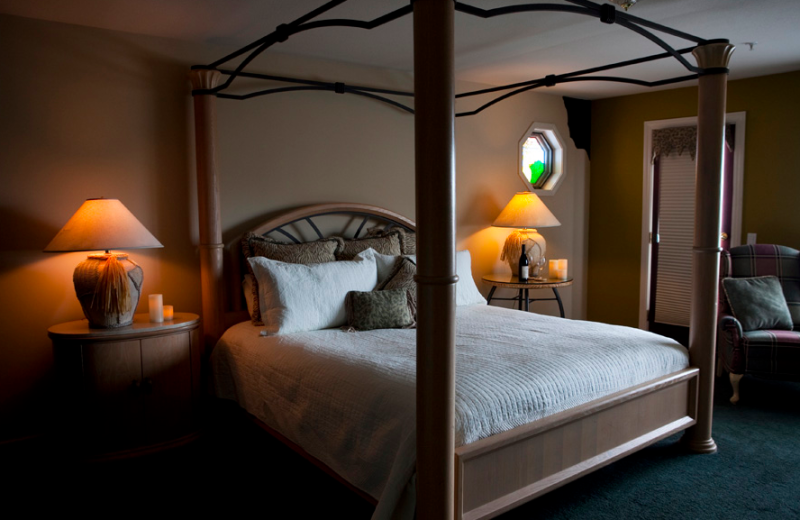 Guest room at The Purple Orchid Resort & Spa.