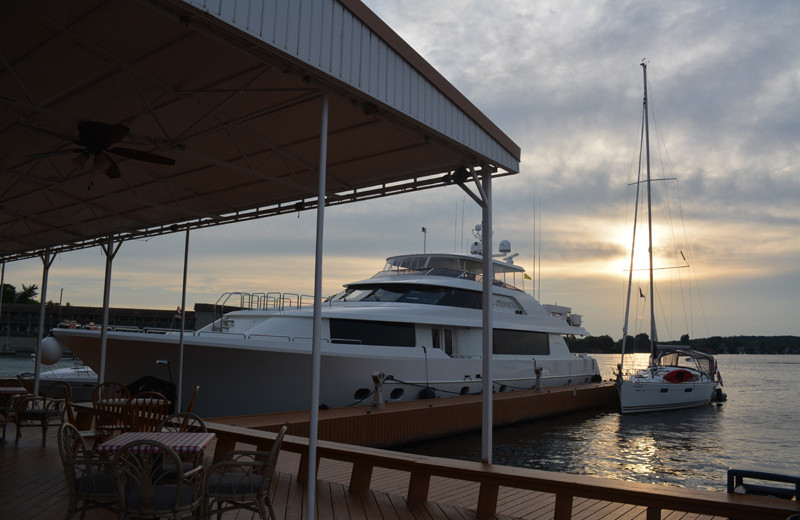 Dock at The Riveredge Resort.