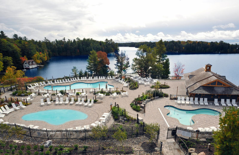 Outdoor pools at JW Marriott The Rosseau Muskoka Resort & Spa.