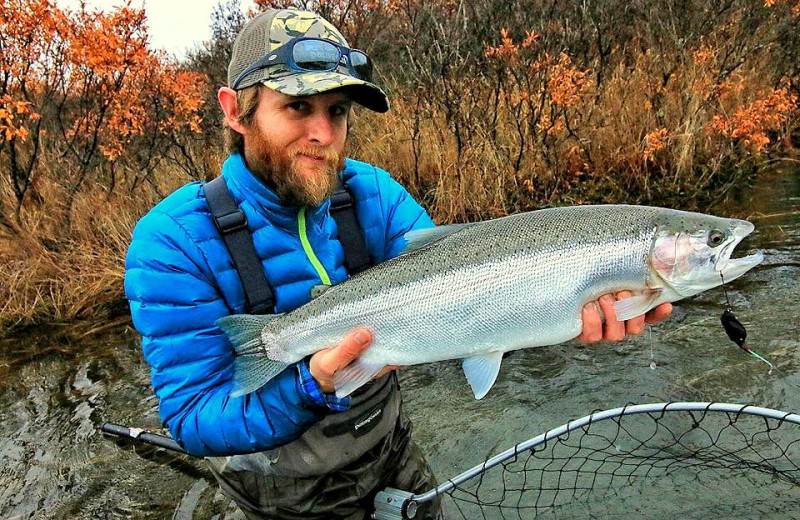 Fishing at King Salmon Lodge.