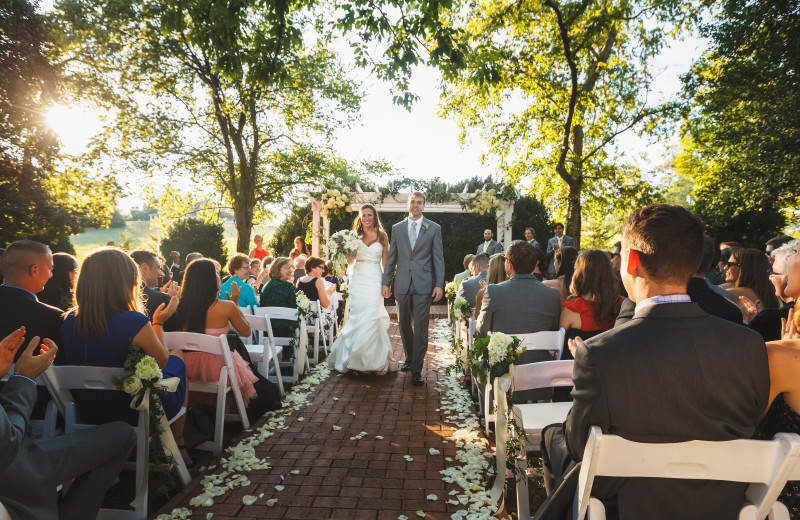 Wedding ceremony at The Inn at Willow Grove.