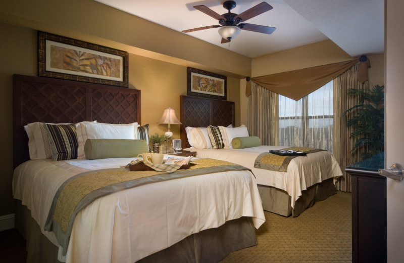 Guest bedroom at Holiday Inn Club Vacations at Orange Lake Resort.