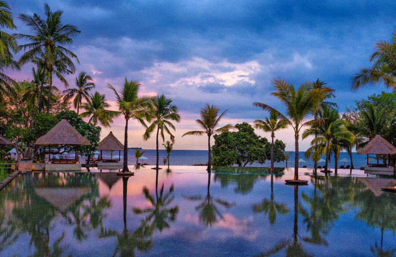 Outdoor pool at The Oberoi Lombok.