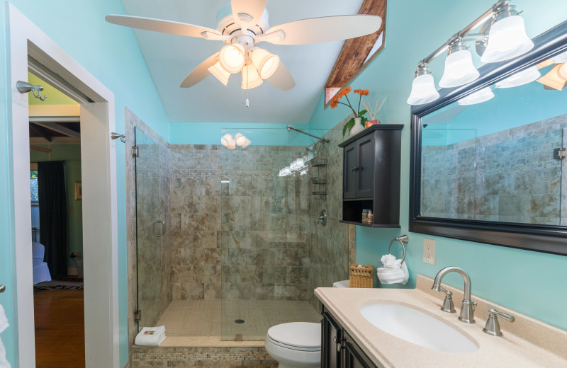 Rental bathroom at Key West Vacation Rentals.