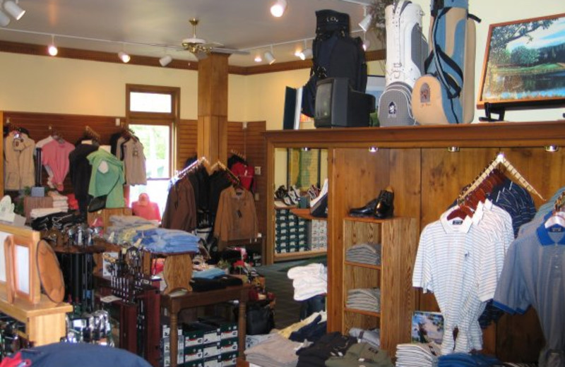 Golf shop at Tullymore Golf Resort.