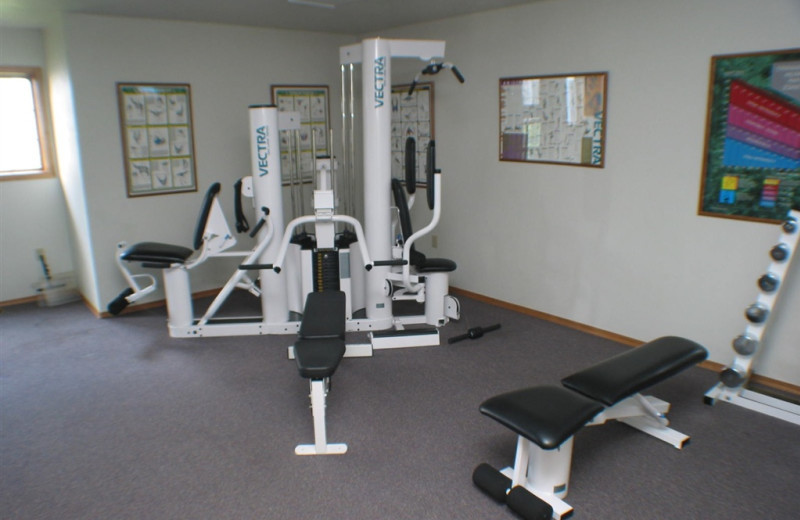 Fitness room at Newport Resort.