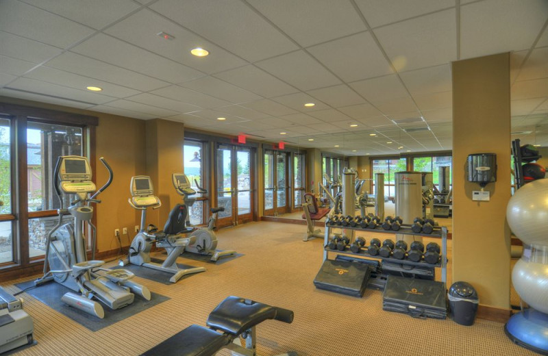 Fitness room at Trailhead Lodge.