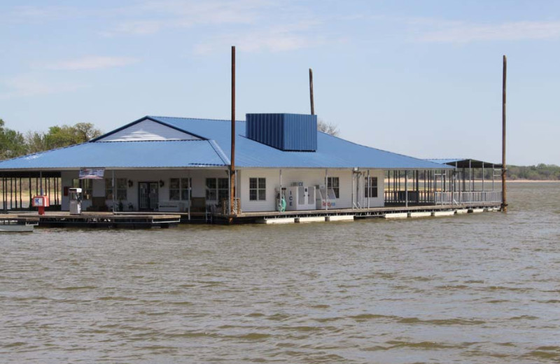 Exterior view of Texoma Marina & Resort.