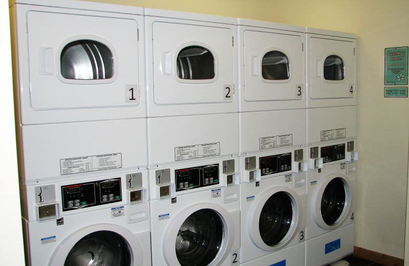 Laundry facilities at Jellystone Park at Lake Monroe.