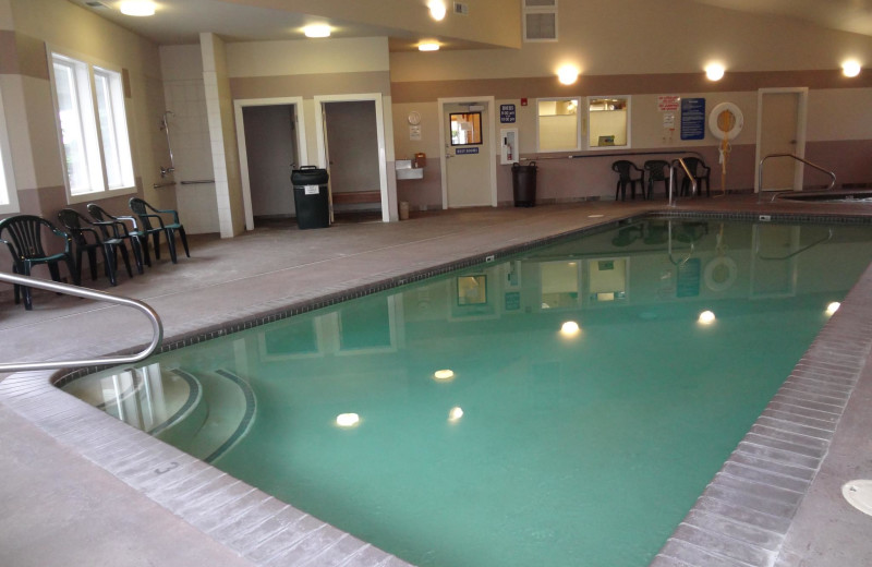 Indoor pool at Sunset Oceanfront Lodging.