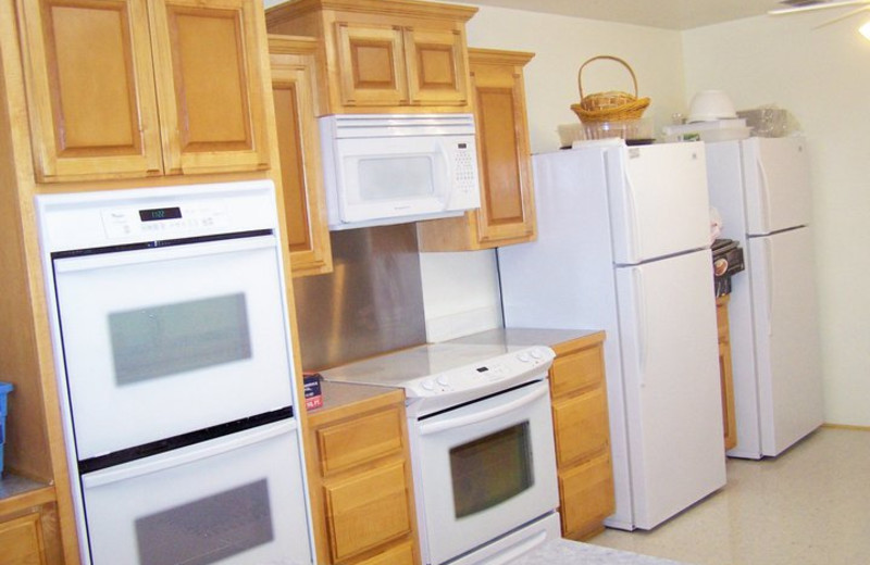 Group kitchen at Basswood Country Resort.