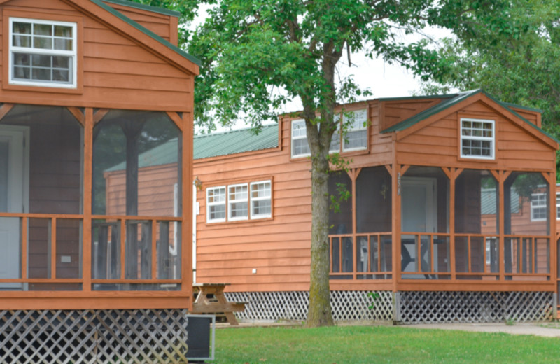 Cabins at Mark Twain Landing.