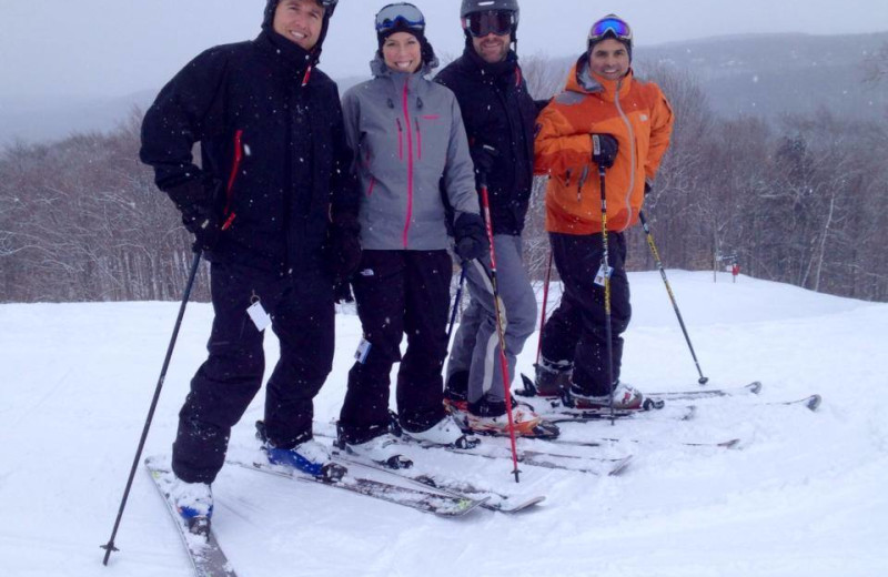 Family skiing at Otsego Club and Resort.