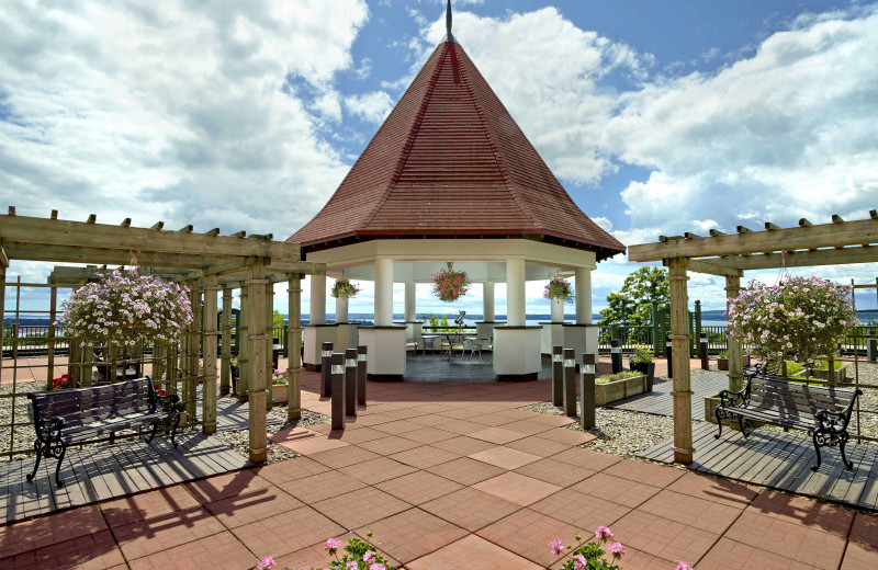 Patio at The Algonquin Resort St. Andrews by-the-Sea, Autograph Collection.