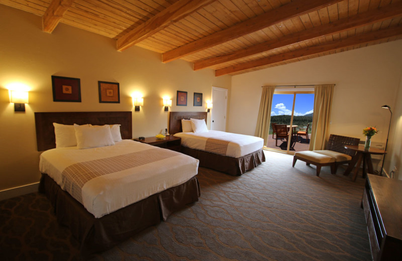 Guest bedroom at Mt. Princeton Hot Springs Resort.