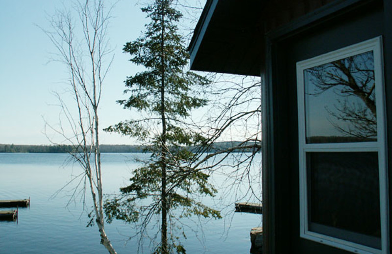 Cabin exterior at Balsam Cabin on Elephant Lake.