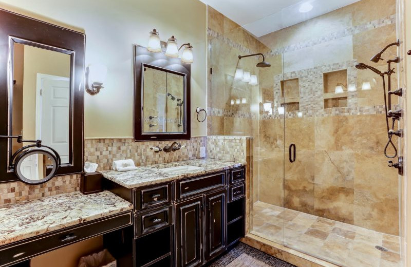 Rental bathroom at Beach Vacation Rentals.